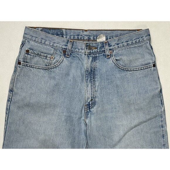 VINTAGE Levi's 550 Denim Jeans Men Size 32 X 31 Light Blue Tag Size 34 X 32 - Picture 2 of 11